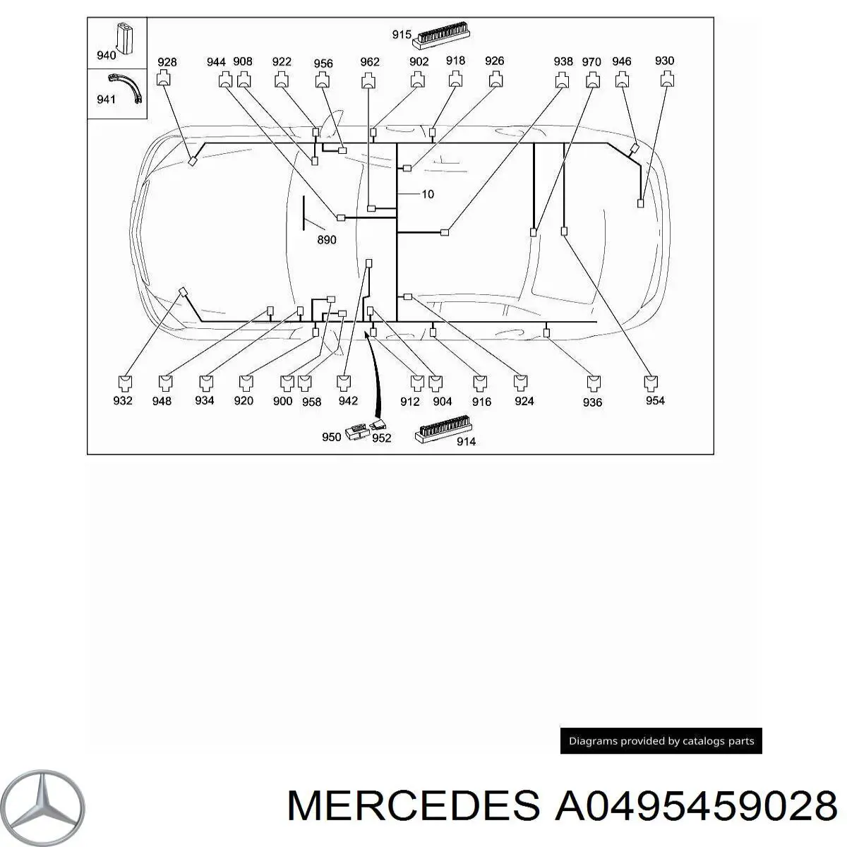  Mercedes A0495459028 ціна, від 2.81 USD