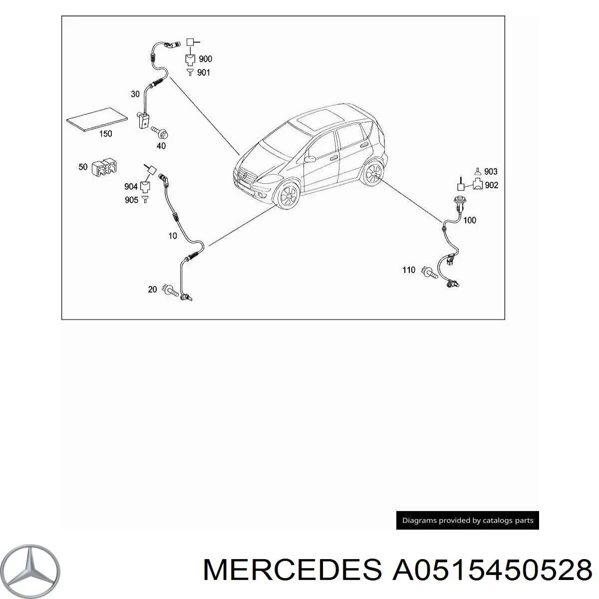  Mercedes A0515450528 ціна, від 66.52 USD