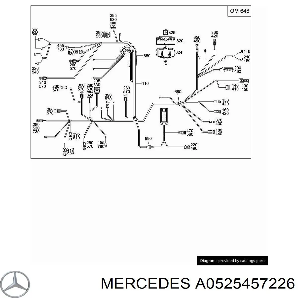  Mercedes A0525457226 ціна, від 37.62 USD