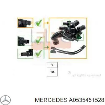  Mercedes A0535451528 ціна, від 7.14 USD