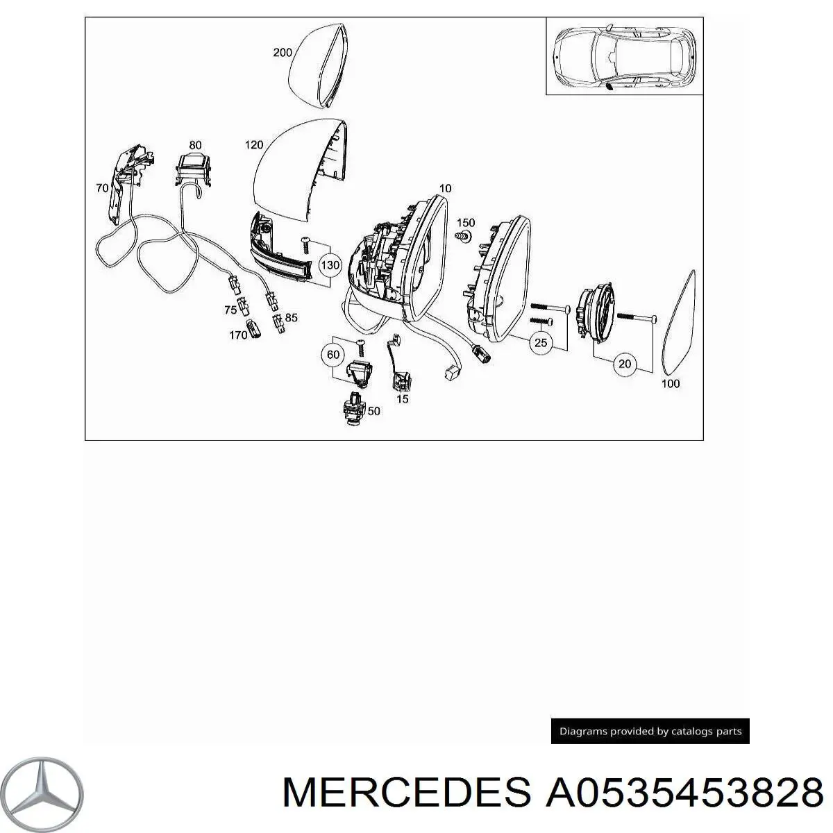  Mercedes A0535453828 ціна, від 1.27 USD