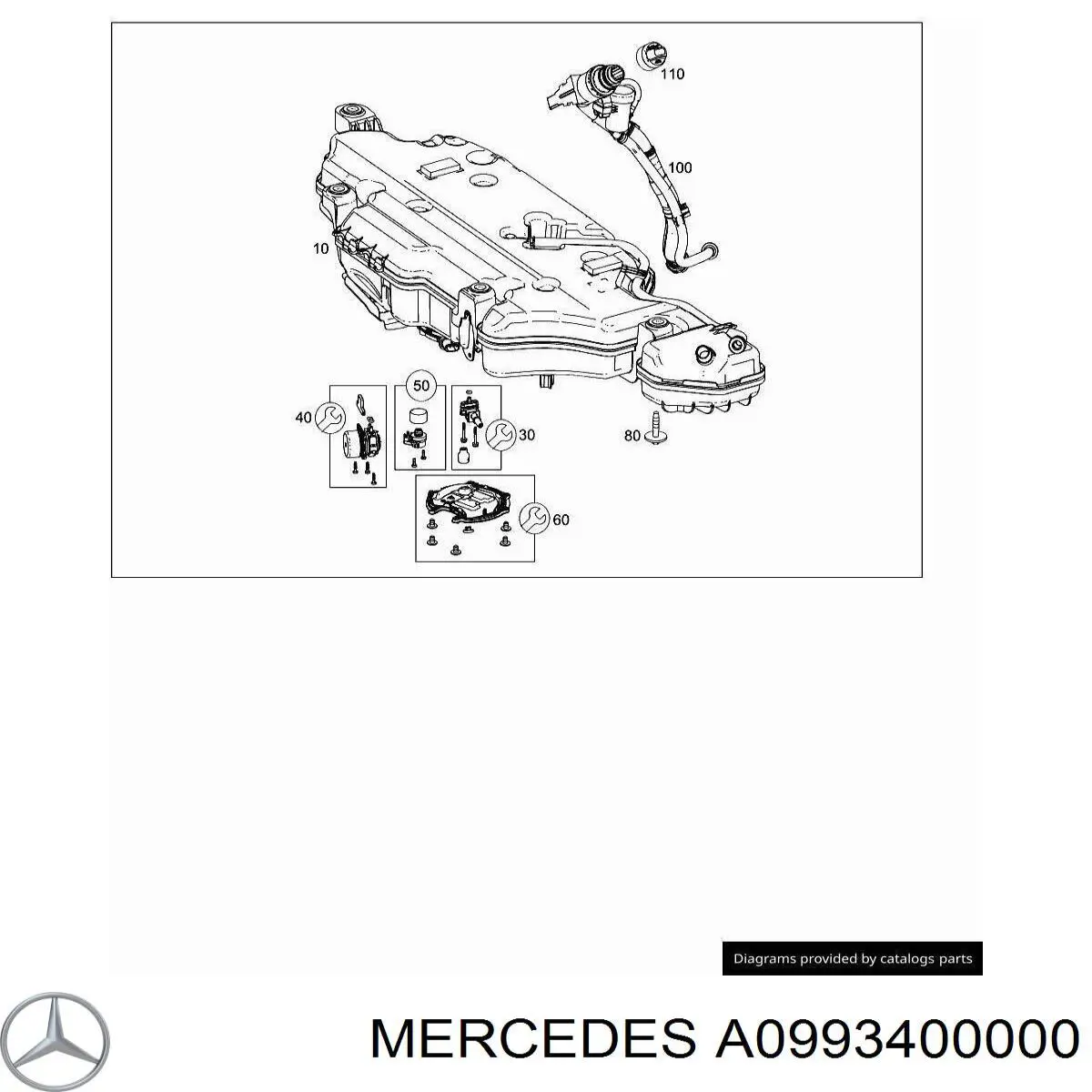  Mercedes A0993400000 ціна, від 31.67 USD