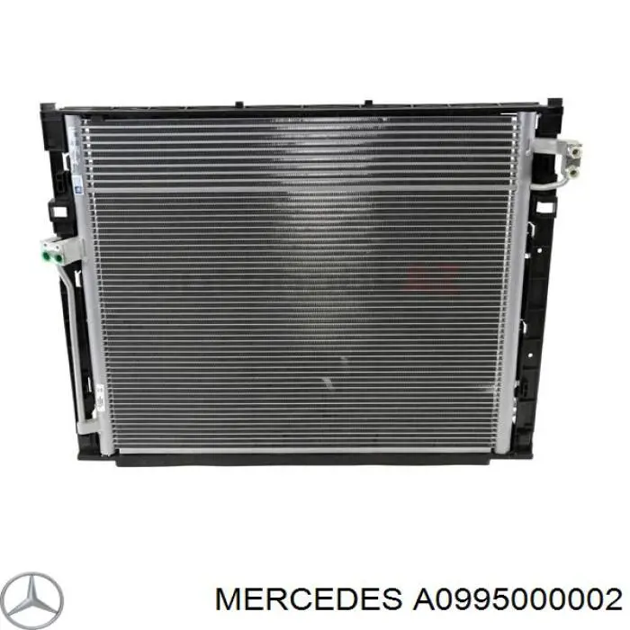 Радіатор кондиціонера A0995000002 Mercedes