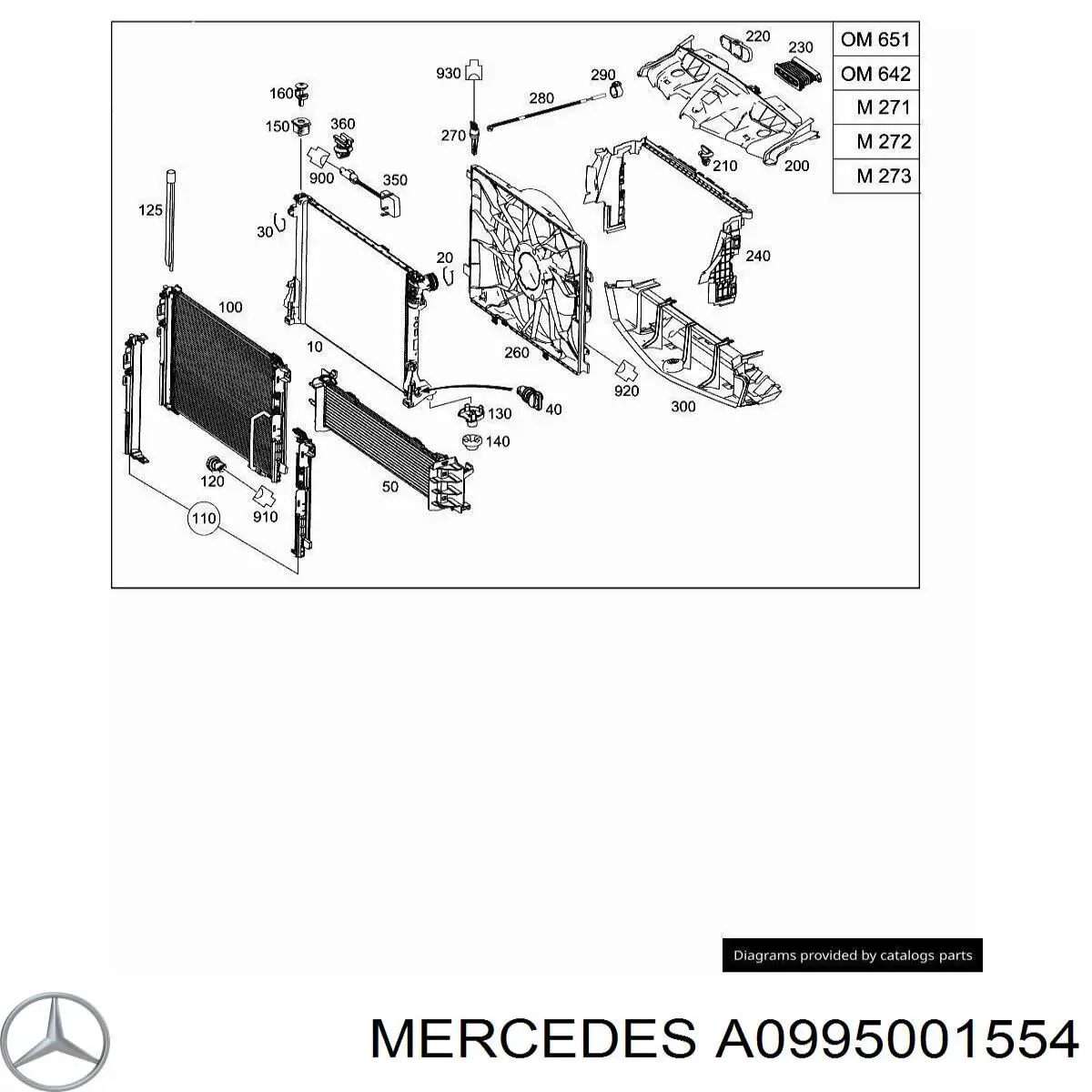 A0995001554 Mercedes Конденсатор