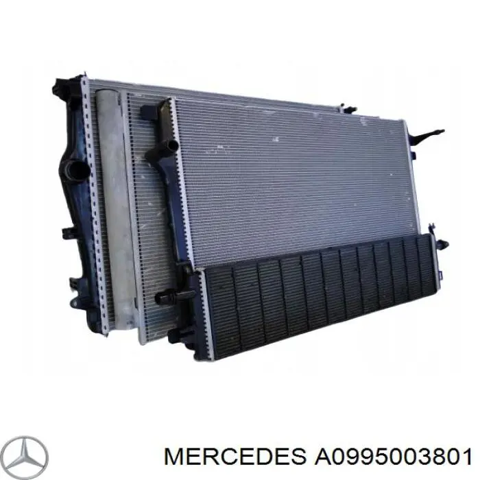 Радіатор охолодження, додатковий A0995003801 Mercedes