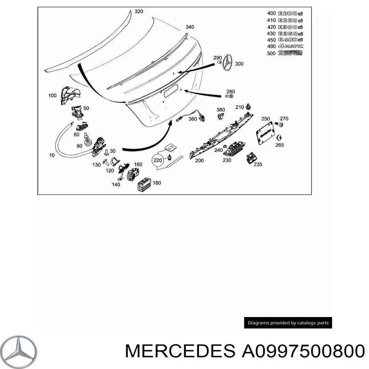 Купити A0997501600 Mercedes 