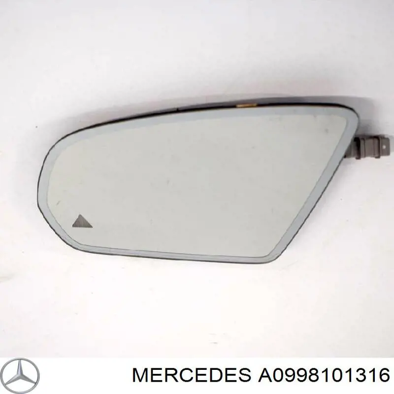 A0998101316 Mercedes Дзеркальний елемент лівий