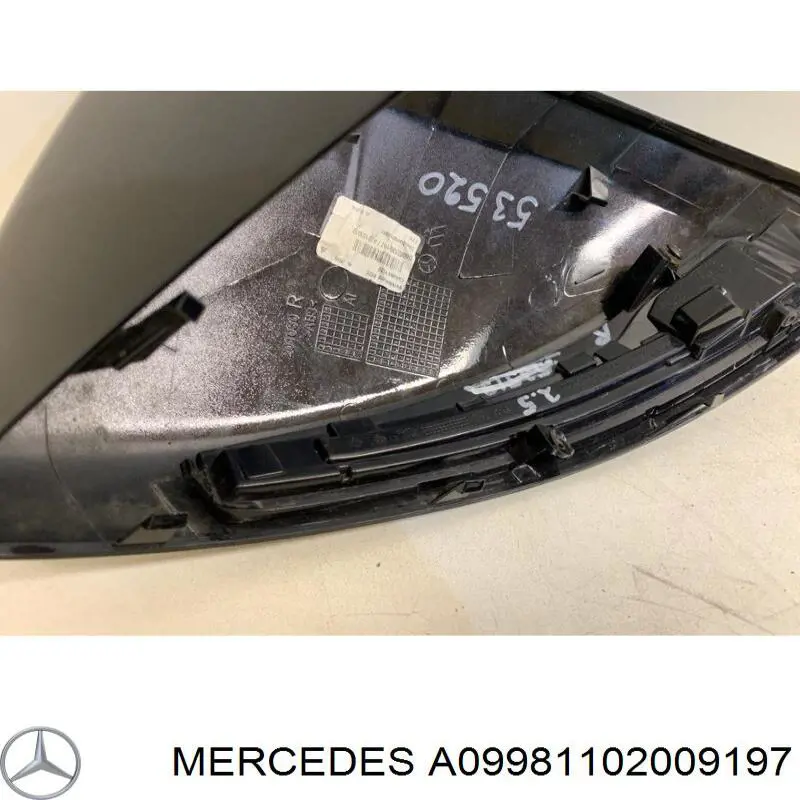 Накладка правого дзеркала заднього виду Mercedes A0998110200 ціна, від 41.60 USD