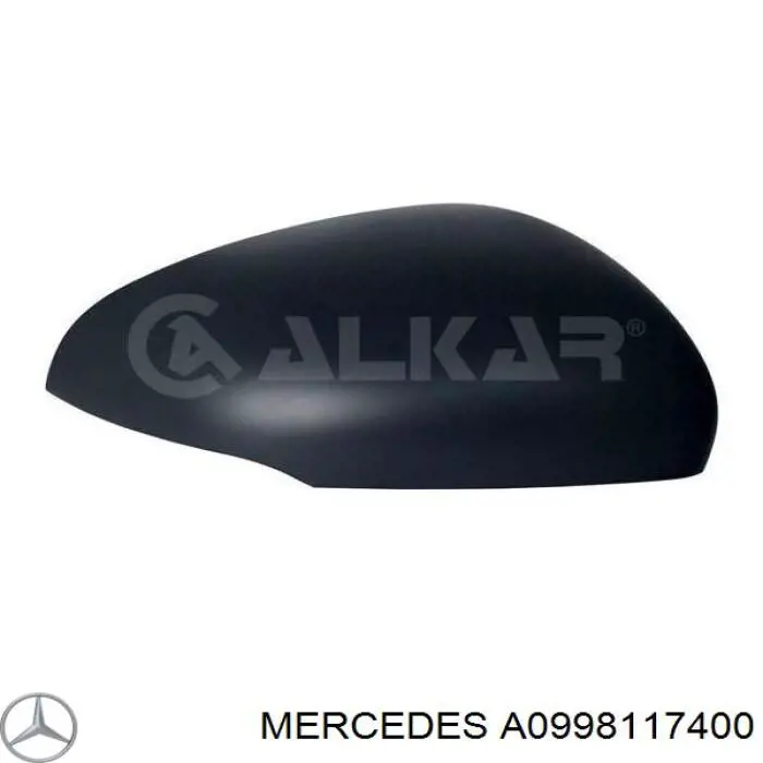 Накладка правого дзеркала заднього виду Mercedes A0998117400 ціна, від 57.12 USD