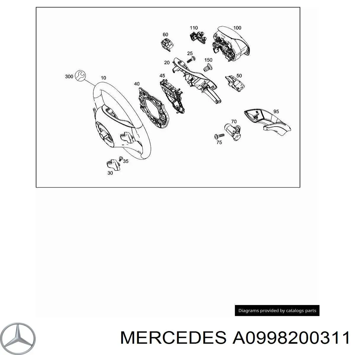  Mercedes A0998200311 ціна, від 25.31 USD