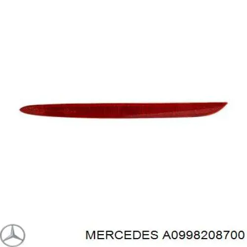 A0998208700 Mercedes катафот (відбивач заднього бампера, лівий)