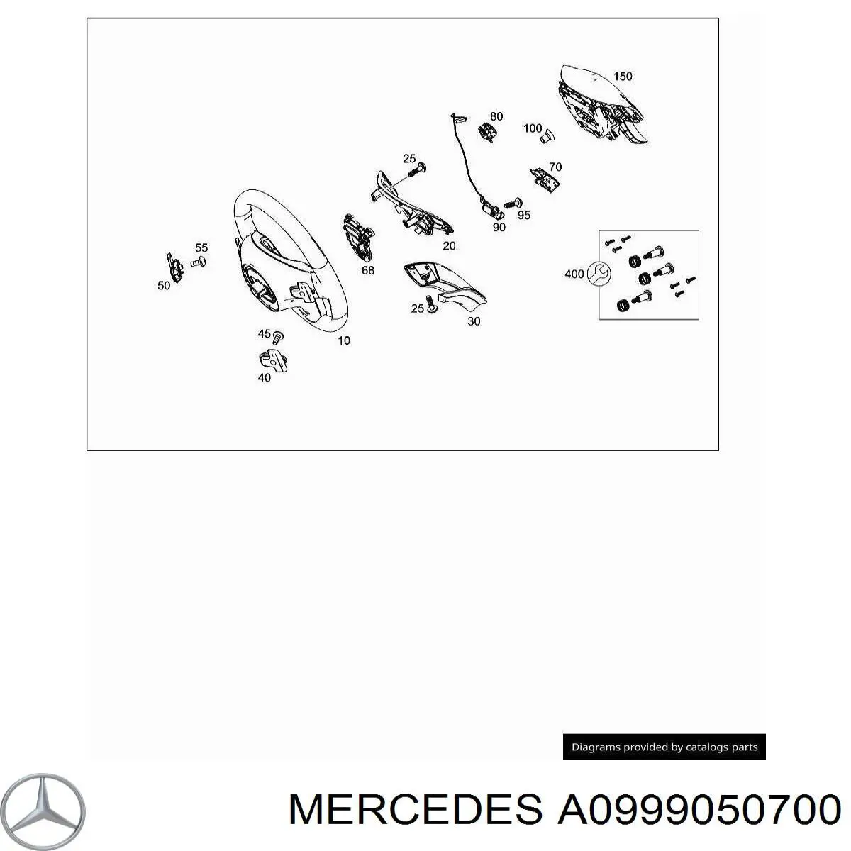 Блок кнопкових перемикачів кермового колеса Mercedes A0999050700 ціна, від 36.70 USD