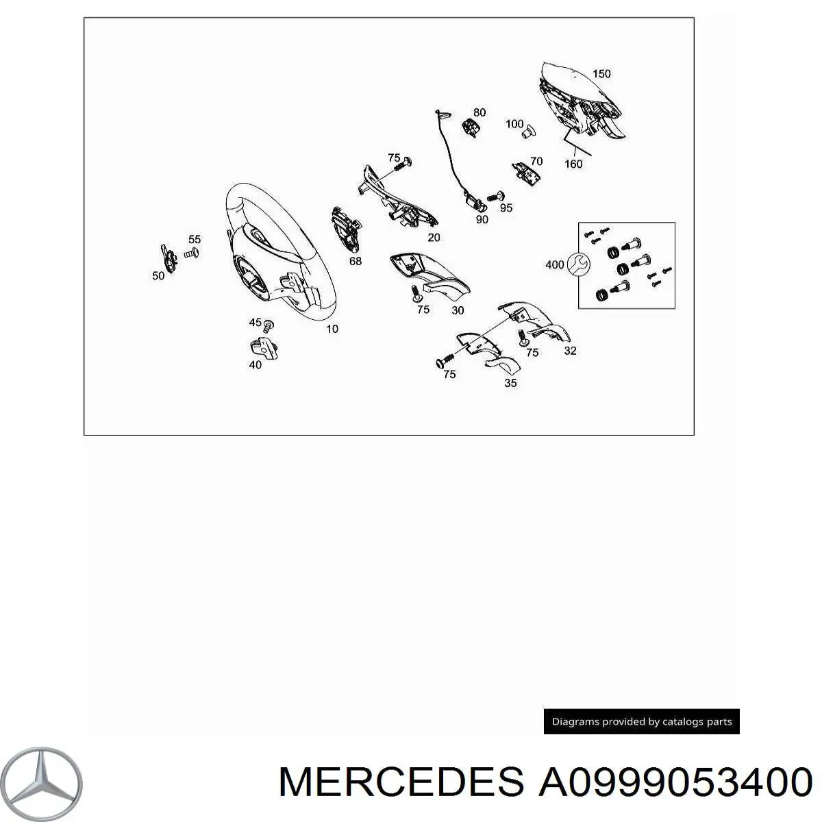 Механізм перемикання передач, під кермом Mercedes A0999053400 ціна, від 30.39 USD