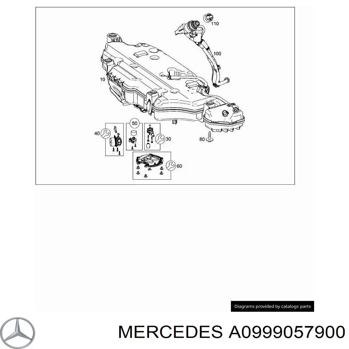  Mercedes A0999057900 ціна, від 88.69 USD