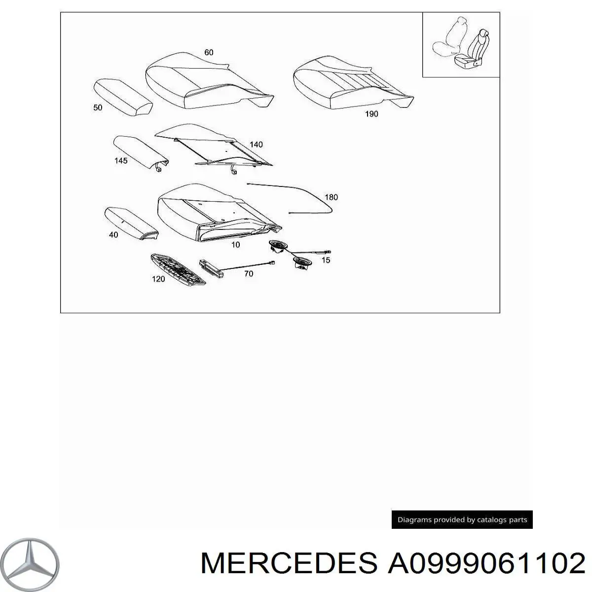 Mercedes A0999061102 ціна, від  USD