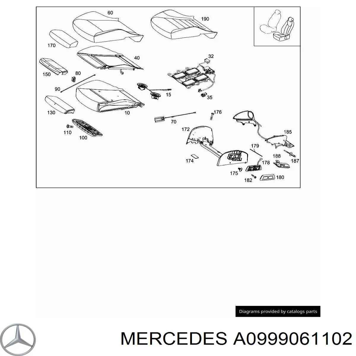Купити A0999061102 Mercedes 