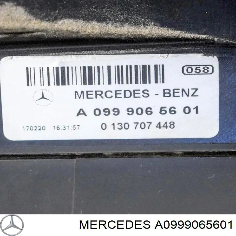 Вентилятор охолодження Mercedes A0999065601