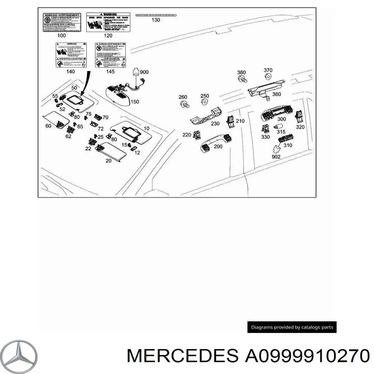 Купити A0999910270 Mercedes 