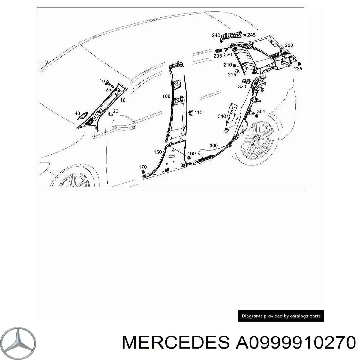  Mercedes A0999910270 ціна, від 3.53 USD