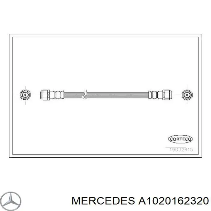 A1020162320 Mercedes прокладка головки блока циліндрів (гбц)