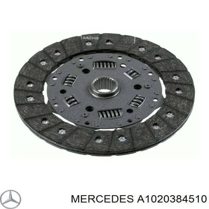 A1020384510 Mercedes Вкладиші коленвала, шатунні, комплект, 1-й ремонт (+0,25)