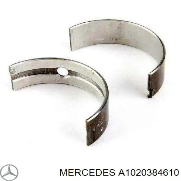 Вкладиші колінвала, шатунні, комплект, 1-й ремонт (+0,25) Mercedes A1020384610