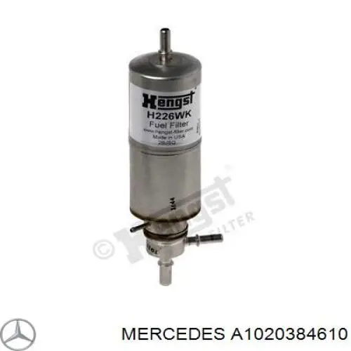 A1020384610 Mercedes Вкладиші коленвала, шатунні, комплект, 1-й ремонт (+0,25)