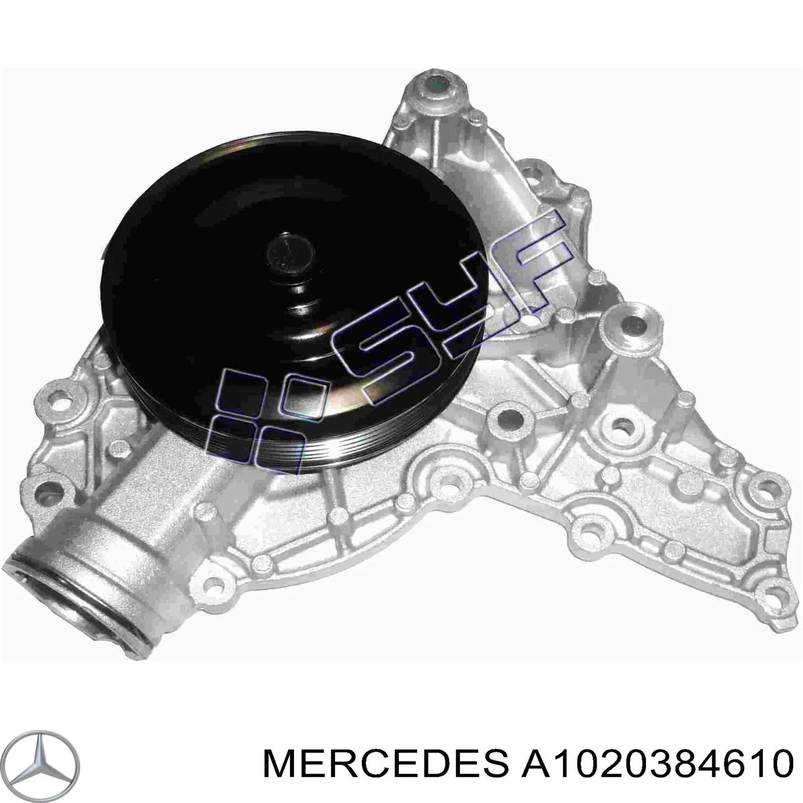 Купити A1020384610 Mercedes Вкладиші колінвала, шатунні, комплект, 1-й ремонт (+0,25)