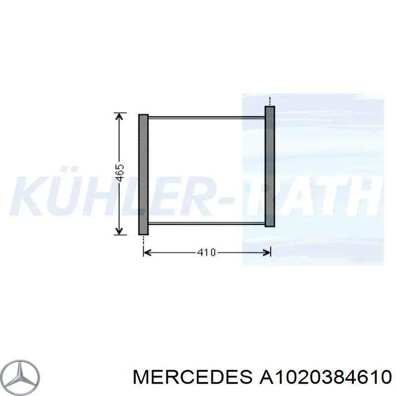 Купити A1020384610 Mercedes Вкладиші колінвала, шатунні, комплект, 1-й ремонт (+0,25)