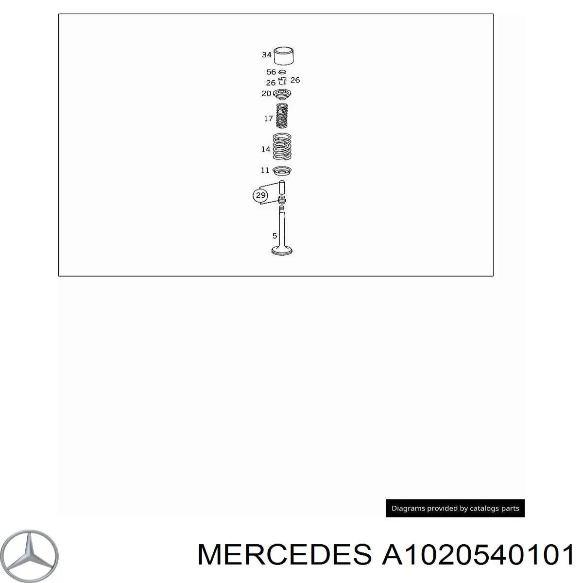 1020540101 Mercedes гідрокомпенсатор, гідроштовхач, штовхач клапанів