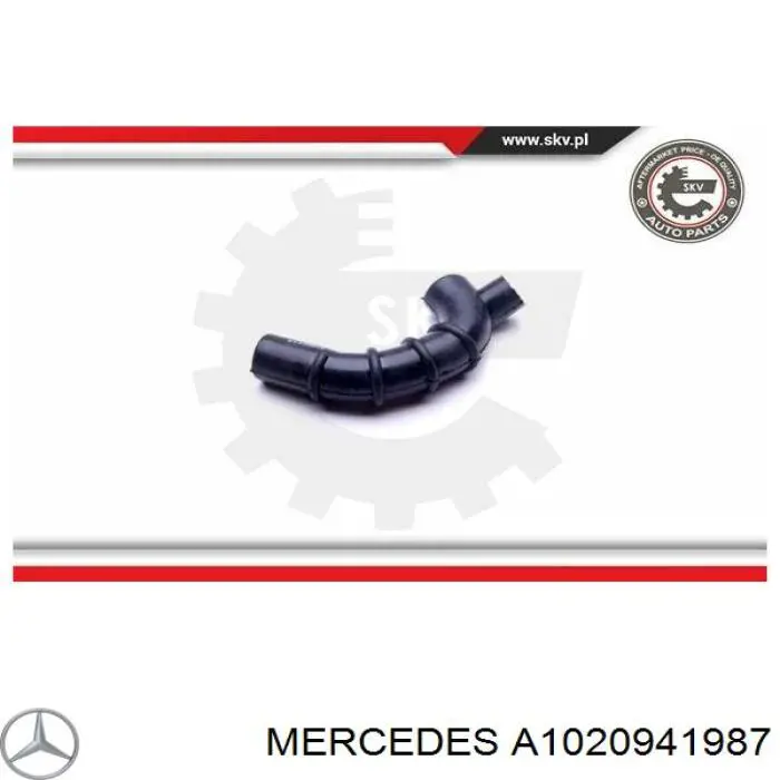 Трубка картера повітряна Mercedes A1020941987 ціна, від 5.73 USD