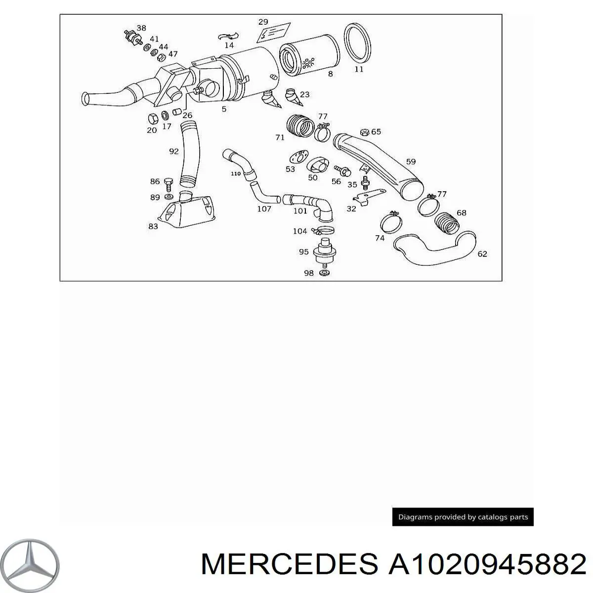 Купити A1020945882 Mercedes 