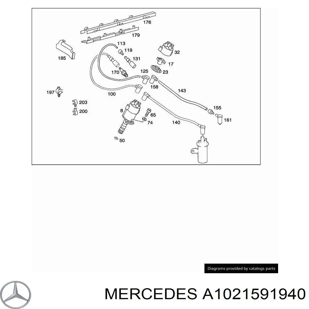 Mercedes A1021591940 ціна, від 35.82 USD