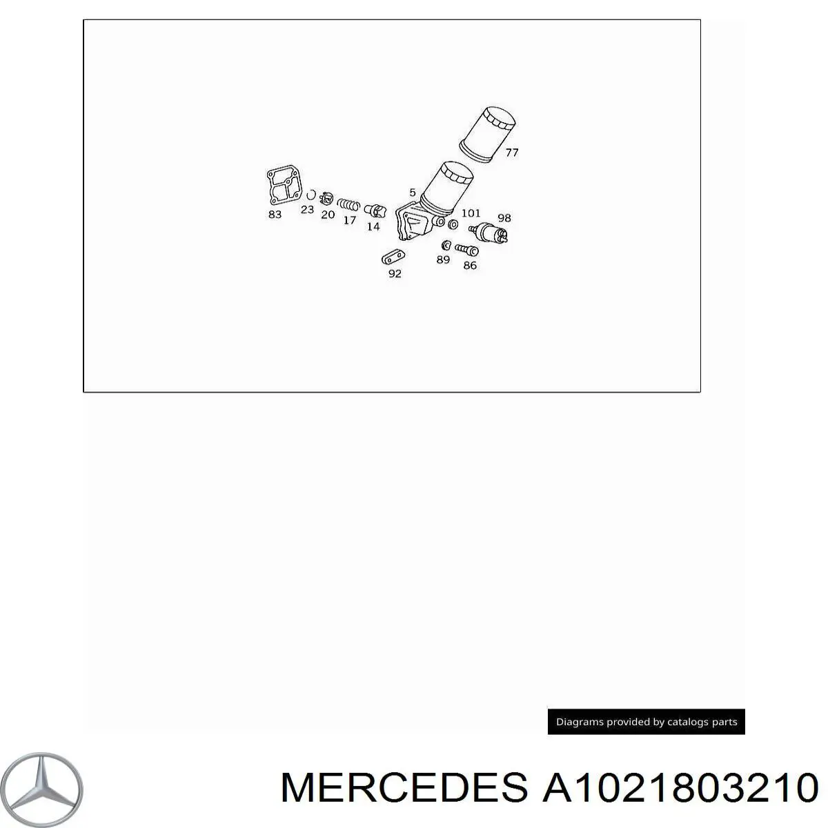 A1021803210 Mercedes Корпус маслофільтра