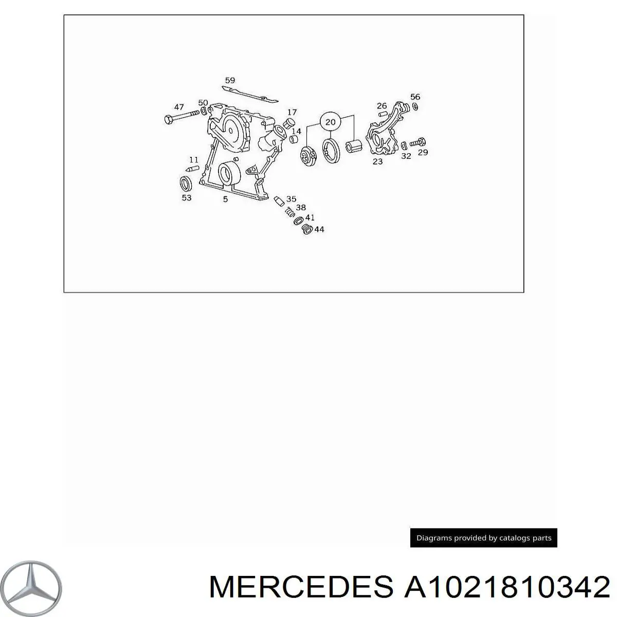 A1021810342 Mercedes Клапан регулювання тиску масла