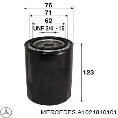 Масляний фільтр A1021840101 Mercedes