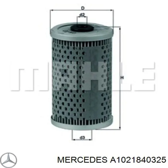 Фільтр масляний A1021840325 Mercedes