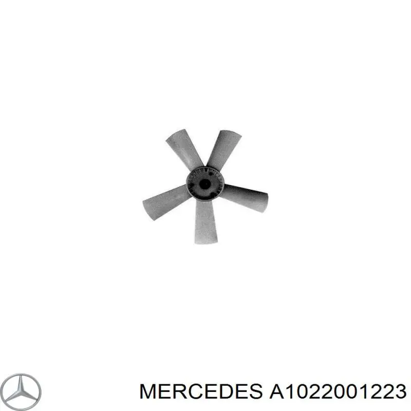 Вентилятор/крильчатка радіатора охолодження Mercedes A1022001223 ціна, від 23.78 USD