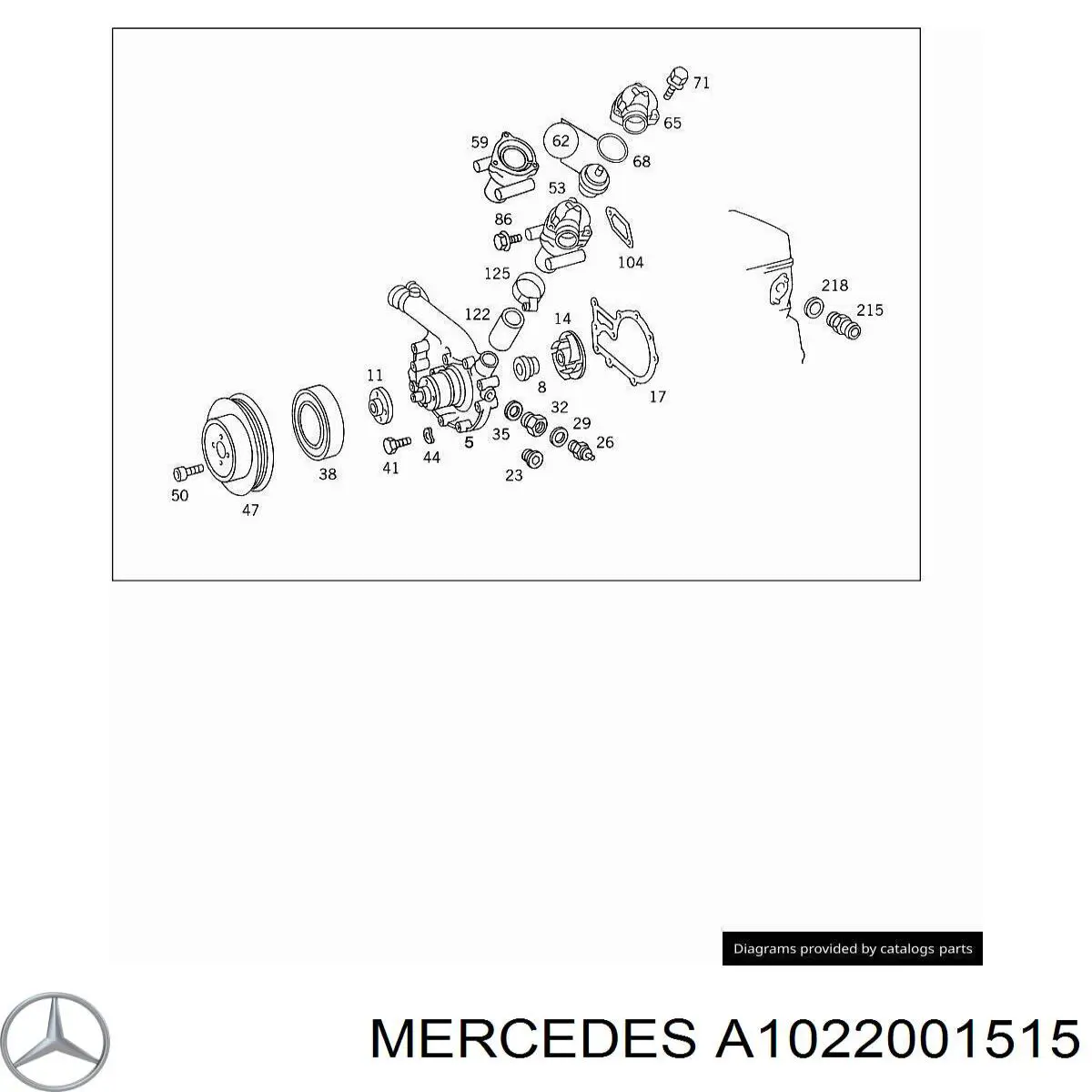 A1022001515 Mercedes термостат