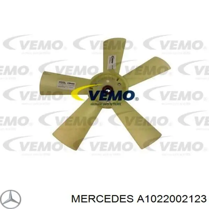 A1022002123 Mercedes вентилятор/крильчатка радіатора охолодження