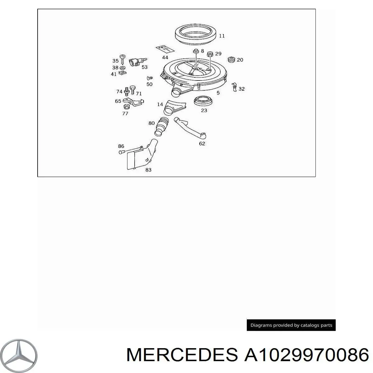  Mercedes A1029970086 ціна, від 3.04 USD
