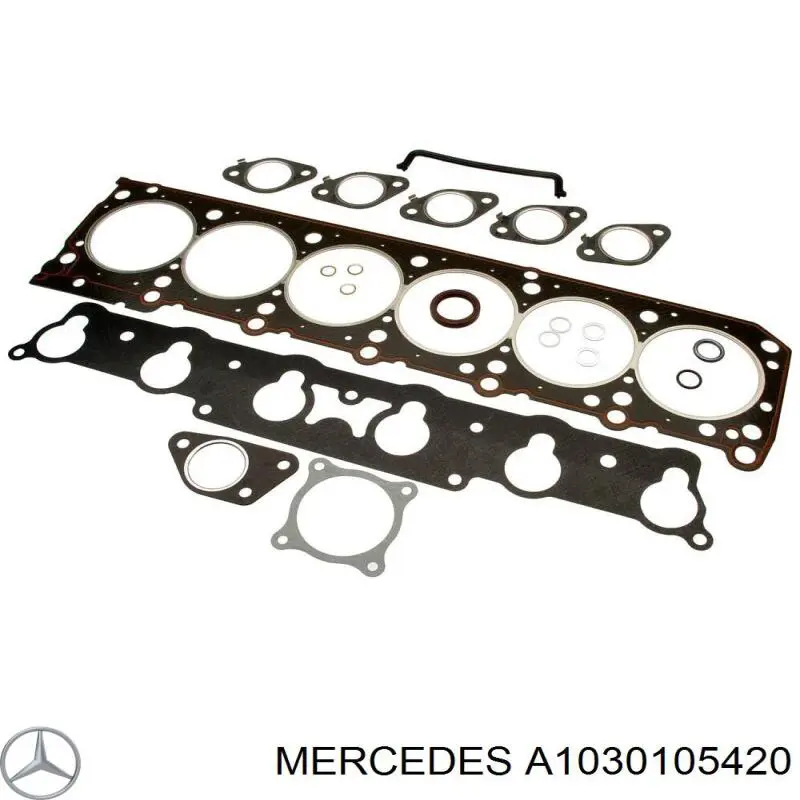 Комплект прокладок двигуна, верхній Mercedes A1030105420 ціна, від 71.61 USD