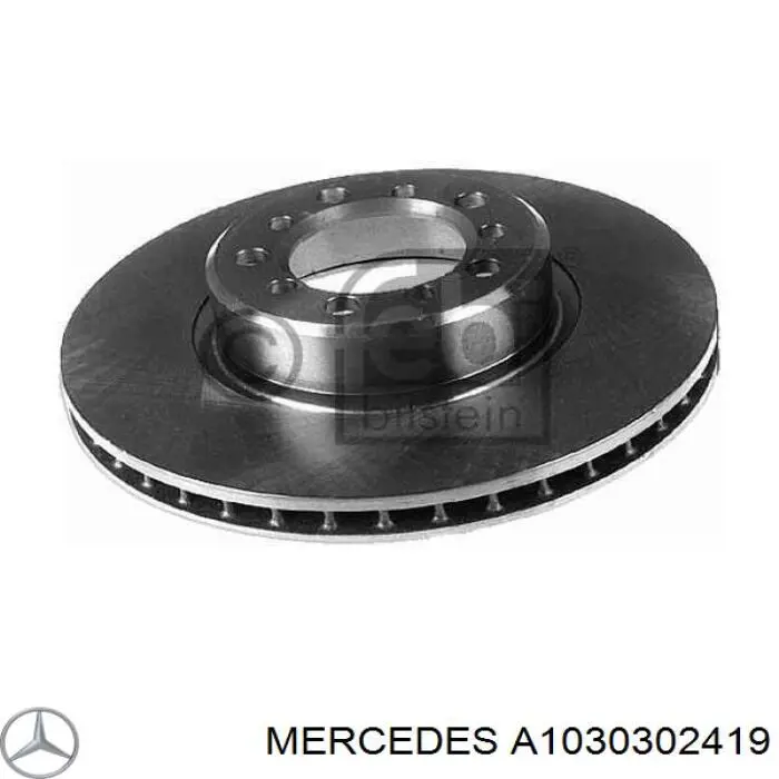 A1030302419 Mercedes Поршня на 1 циліндр, STD