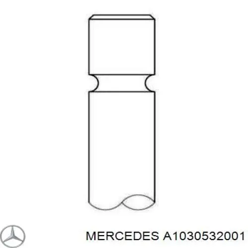 Клапан впускний Mercedes A1030532001 ціна, від 128.32 USD