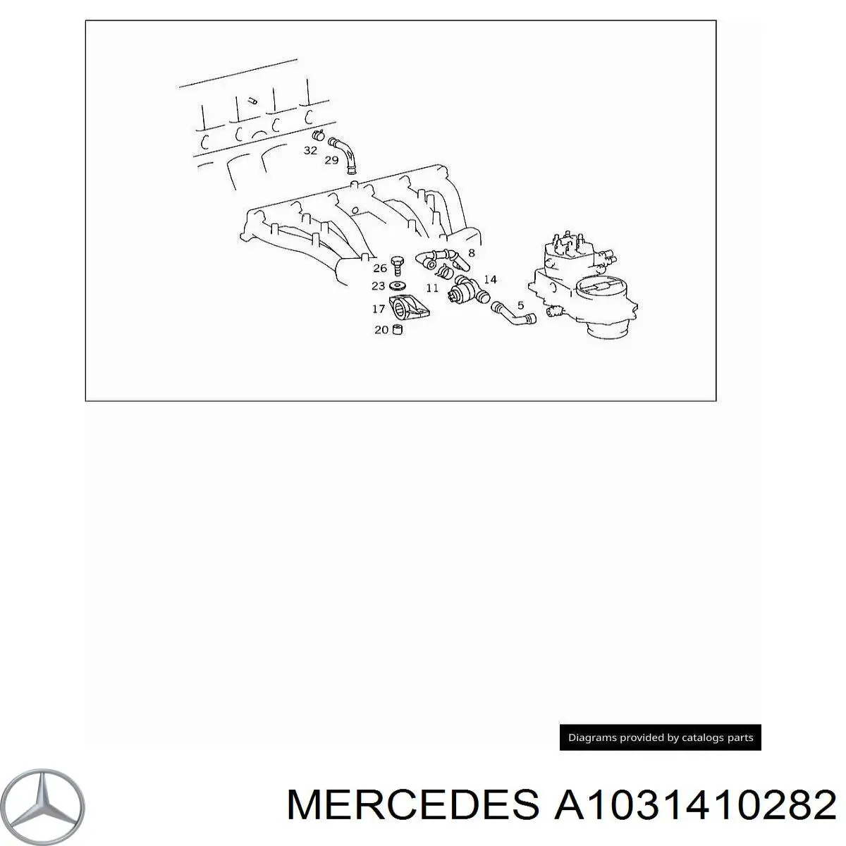  Mercedes A1031410282 ціна, від 3.80 USD