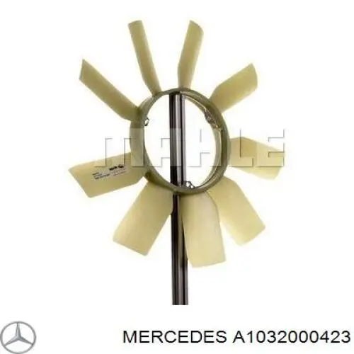 Купити A1032000423 Mercedes Вентилятор/крильчатка радіатора охолодження