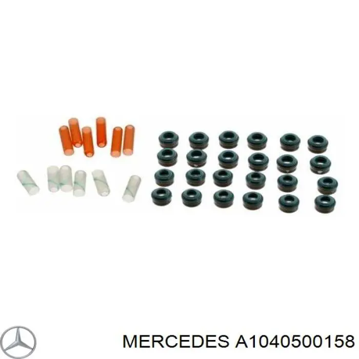 1040500158 Mercedes сальник клапана (маслознімний, впуск/випуск, комплект на мотор)