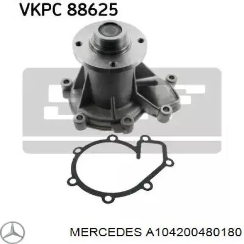 Помпа охолодження Mercedes A104200480180 ціна, від 118.48 USD