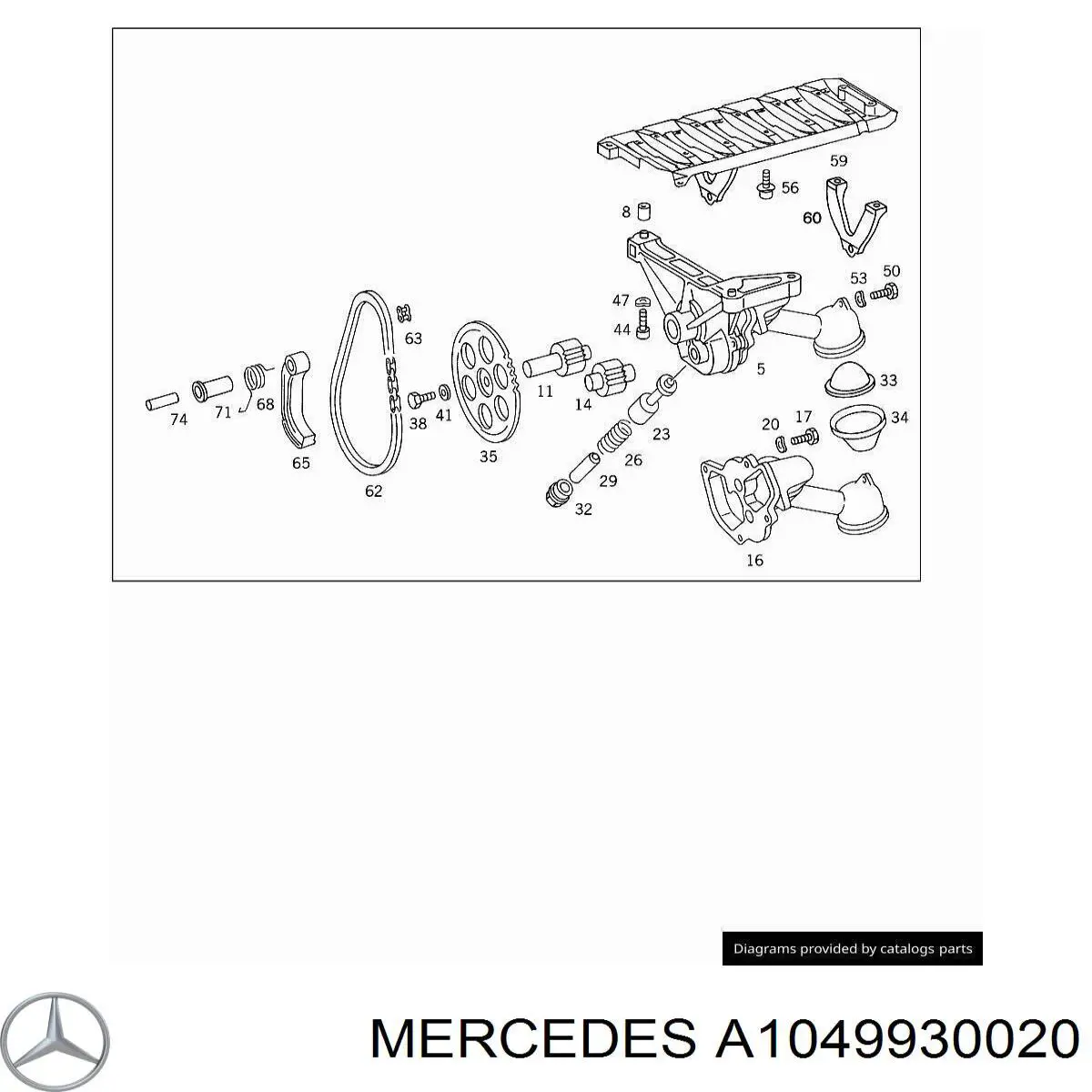  Mercedes A1049930020 ціна, від 0.98 USD