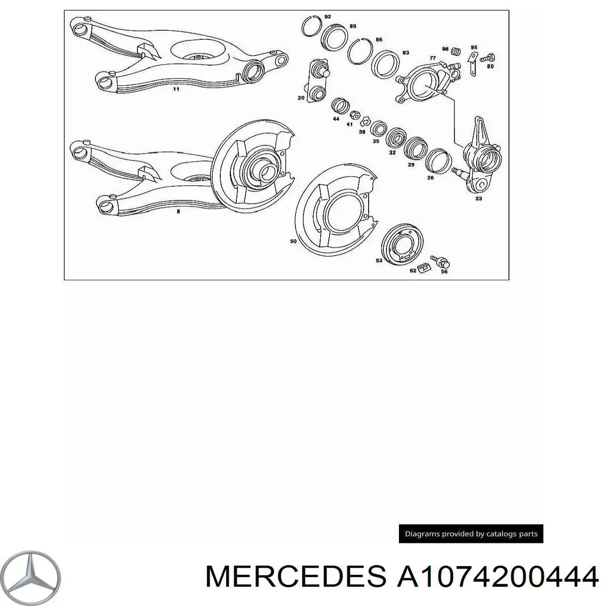  Mercedes A1074200444 ціна, від  USD
